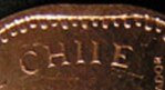 Chile Mis-spelled on coin