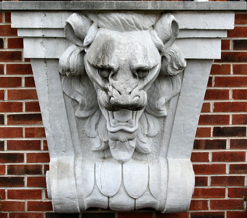 A front on view of one of the Connor's Lions