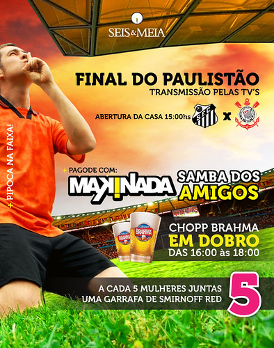 Flyer Futebol - Seis & Meia by chambe.com.br