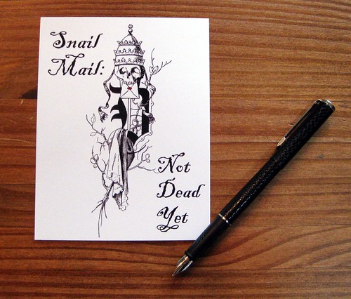 Snail Mail: Not Deat Yet postcard