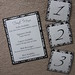 White/Black & Deep Red Damask Menu & Table Numbers Wedding <a style="margin-left:10px; font-size:0.8em;" href="http://www.flickr.com/photos/37714476@N03/4027309304/" target="_blank">@flickr</a>