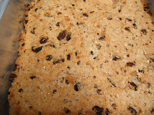 IMG_4665 Low Fat Chewy Raisin Oatmeal Bar - After Baking