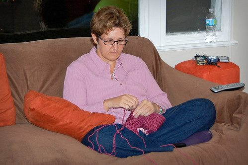 Just me knitting