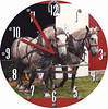 Horse Duo Clock