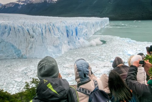 Calving on the North Face of Perito Moreno