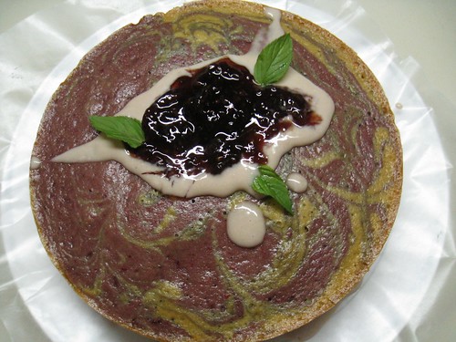 Raspberry-Lemon Swirl Cake / cream cheeze icing and raspberry preserves, Fruit Tart Pic, image c/o Your Veganesse