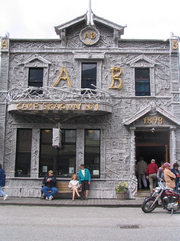 You can see this building in the historic photos of Skagway