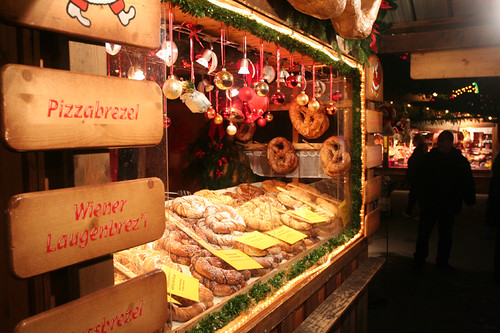 pretzels at the Rathaus Christmas market