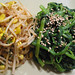 seasoned soy bean sprout & spinach side dish