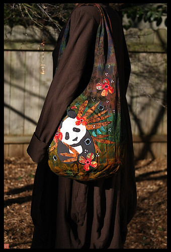 YEAR OF THE TIGER panda handbag by Sandra Miller