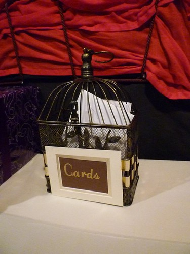 Card Box Bird cages make great card boxes OBT member 2dBride made this for 
