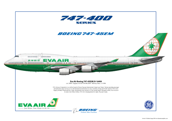 Eva Air Boeing 747-45EM B-16409