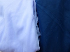 Nylon tricot 1-way stretch mesh: Lavender & Navy