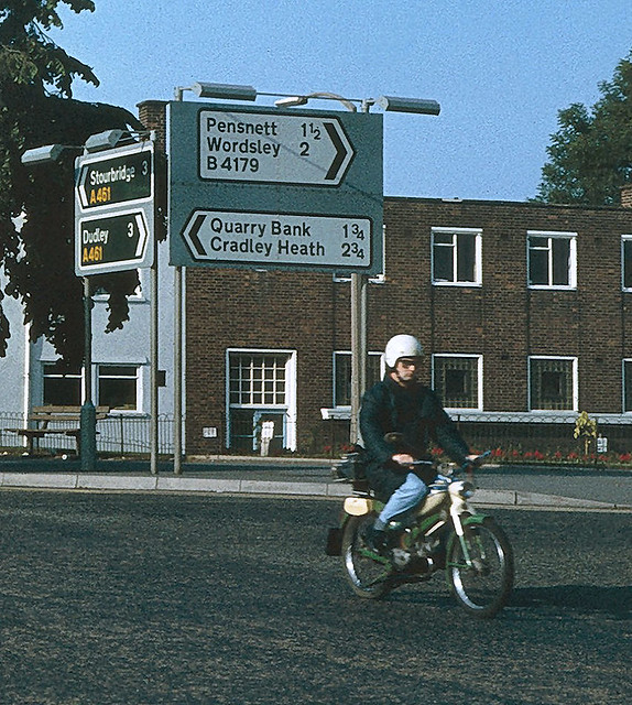 Moped Man, Brierley Hill, West Midlands, 1981