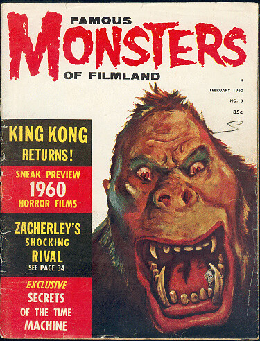 FAMOUS MONSTERS OF FILM LAND King Kong cover