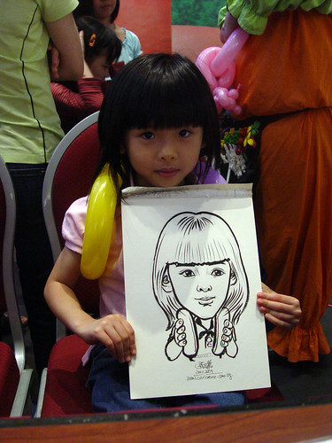 Caricature live sketching for Marina Square X'mas Tenants Gathering 2009 - 24