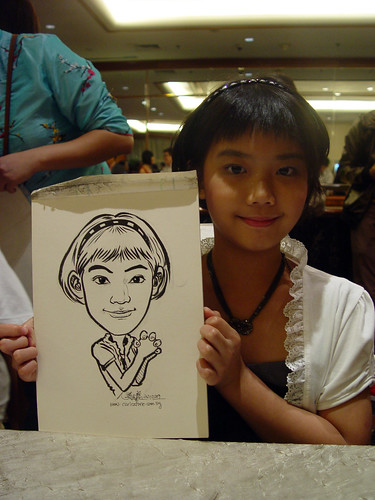 Caricature live sketching for wedding dinner 221109 - 8
