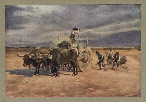 002-Trabajadores en el campo-Segovia-An artista in Spain 1914- Michael Arthur C.