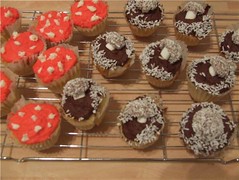 mushroom cupcakes