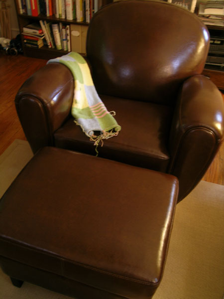 My new leather chair