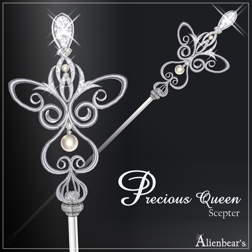 Precious Queen scepter white