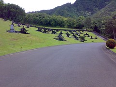 Japanese-style tombstones