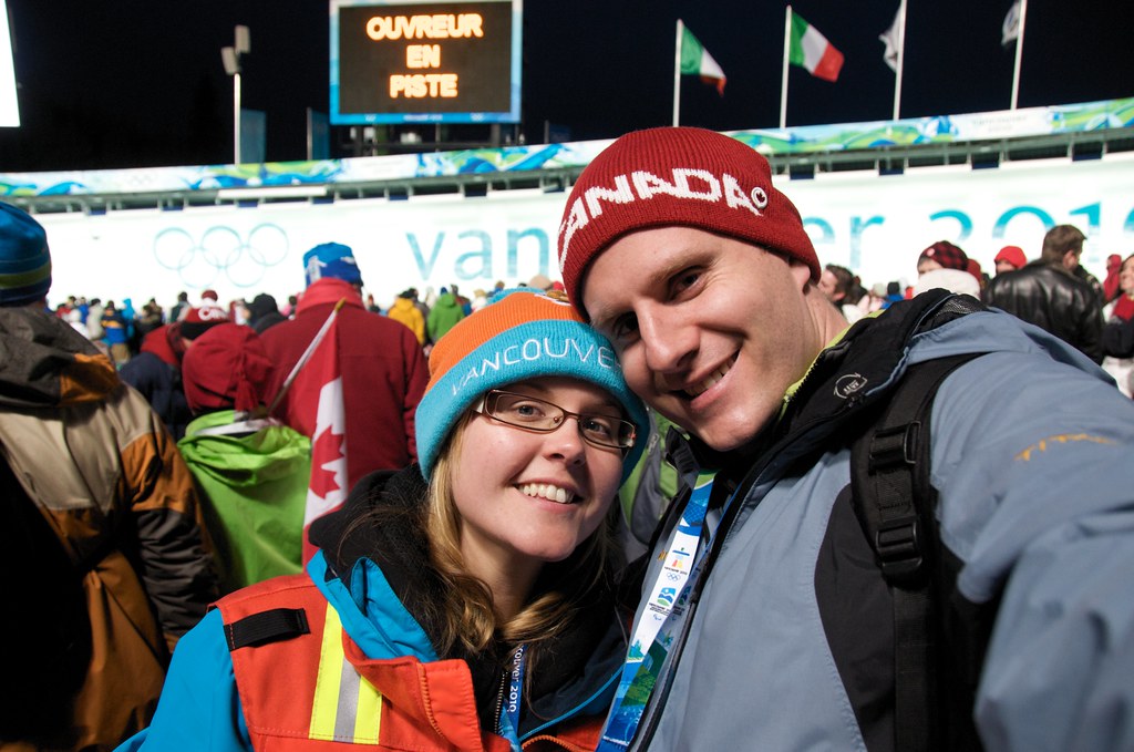 Dorothy and I at Women's Bobsleigh Final