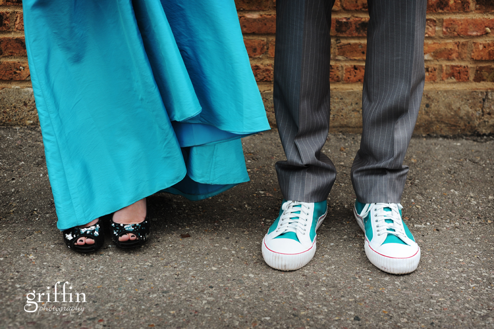 Wisconsin wedding photographer wedding shoe shot.