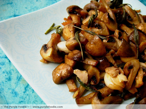 Mushrooms with Bacon and Sage