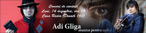 Concert de caritate cu Adi Gliga