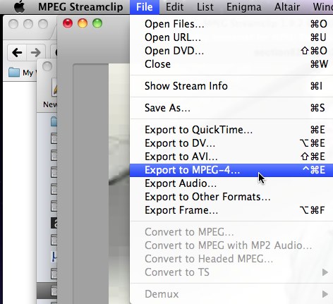 MPEG Streamclip - Export to MPEG-4