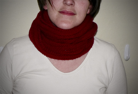 moebius scarf neck wrap knit