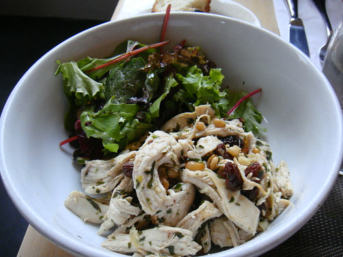 Poached chicken salad