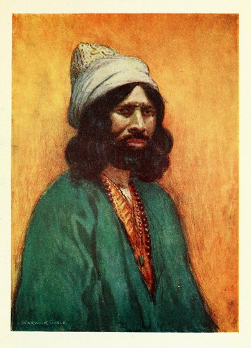 019- Un derviche aullador- Constantinople painted by Warwick Goble (1906)