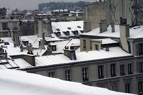 paris-first snowfall
