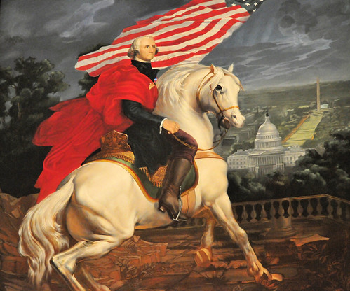 George Washington on his white