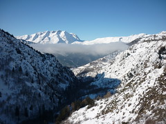 View from chairlift to other valley 