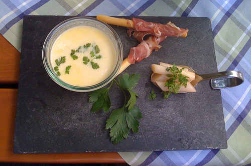 Lasagnecremesuppe / Asparagus cream soup
