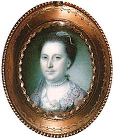 Charles Willson Peale's Martha Washington in 1776 at the age of 45