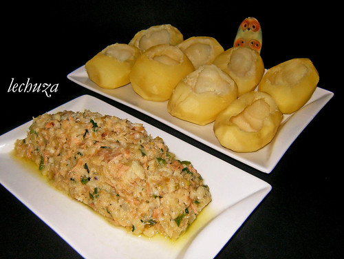 Patatas rell.bacalao-Relleno y patatas