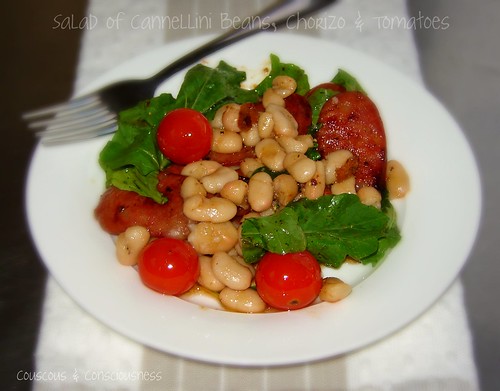 Salad of Cannellini Beans, Chorizo & Tomatoes 2