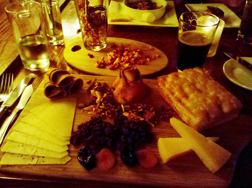ridiculously large cheese plate @ Bridge Tap House