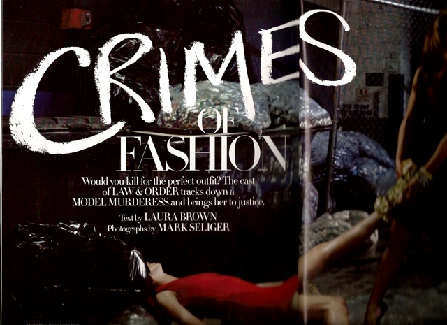Crime of fashion - Harper's Bazaar  - Nov. 2009