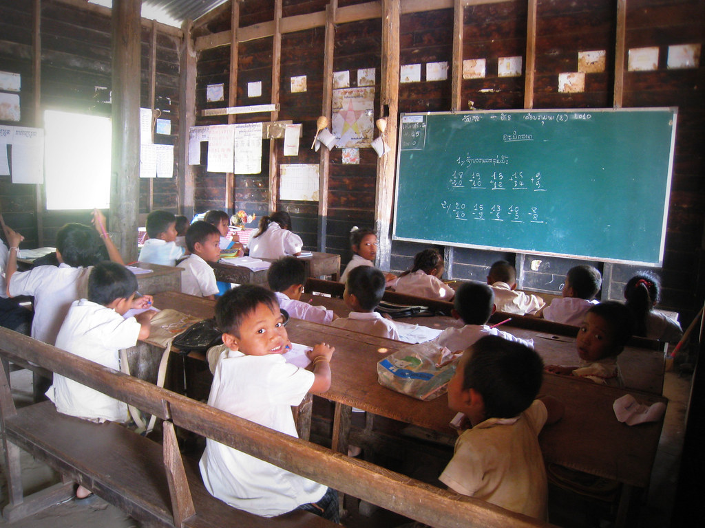 Ecole primaire dans un village de Champassak