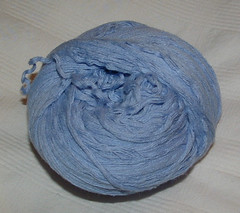 Blue Reclaimed Yarn