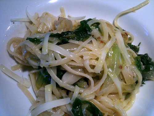 Scordo Pasta Challenge – #72 Linguine with Escarole, Garlic, Onion, Potato and Provola