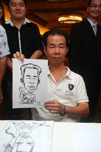 Caricature live sketching for Hock Cheong Printing Pte Ltd D&D 2009 - 3