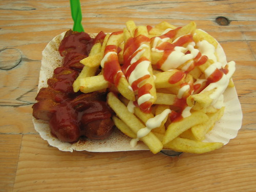 Currywurst on the streets of Berlin