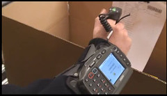 Arm mounted barcode scanner
