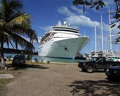 Monarch of the Seas docked at Antigua